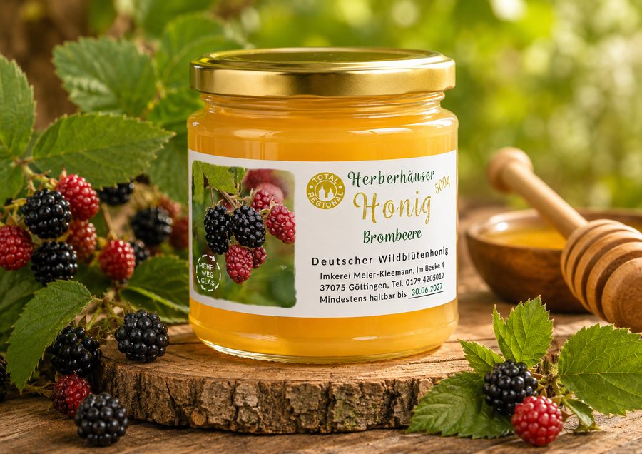 Brombeerhonig – Kräftig-aromatischer Wald- & Blütenhonig
