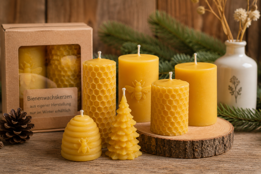 Handgemachte Bienenwachskerzen – Nur im Winter erhältlich