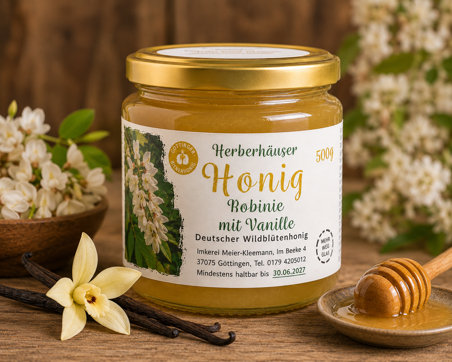 Robinienhonig mit Vanille – Fein-milder Genuss mit edler Note